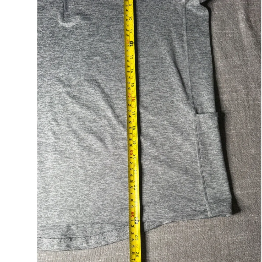 Nike Running Pacer Dri-FIT Women Grey Heather Quarter Zip Pullover CU3220-084 M